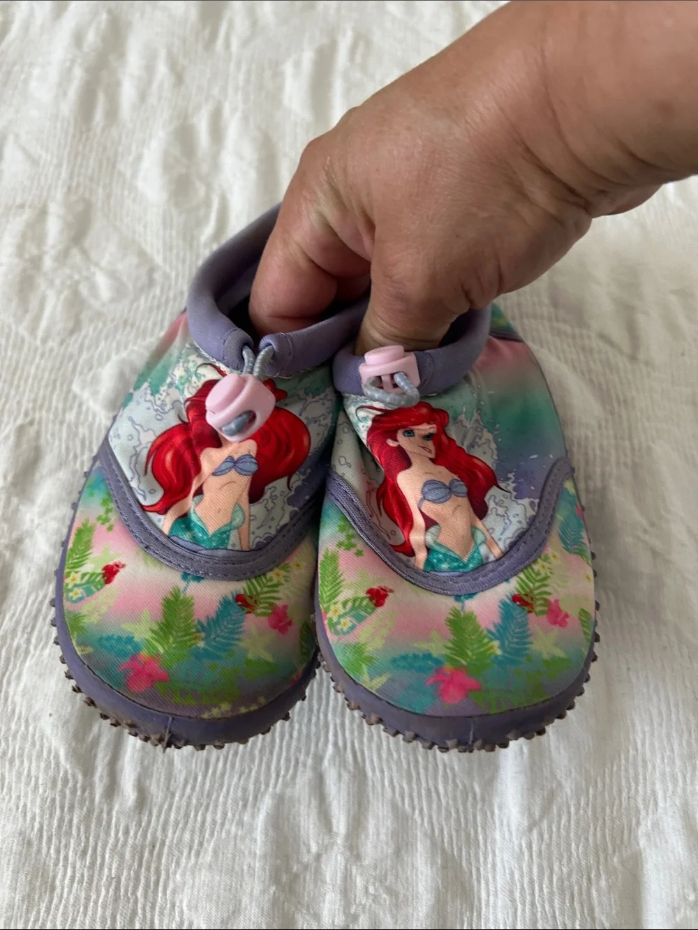 Disney Water Shoes, Size 11/12, Little Mermaid.